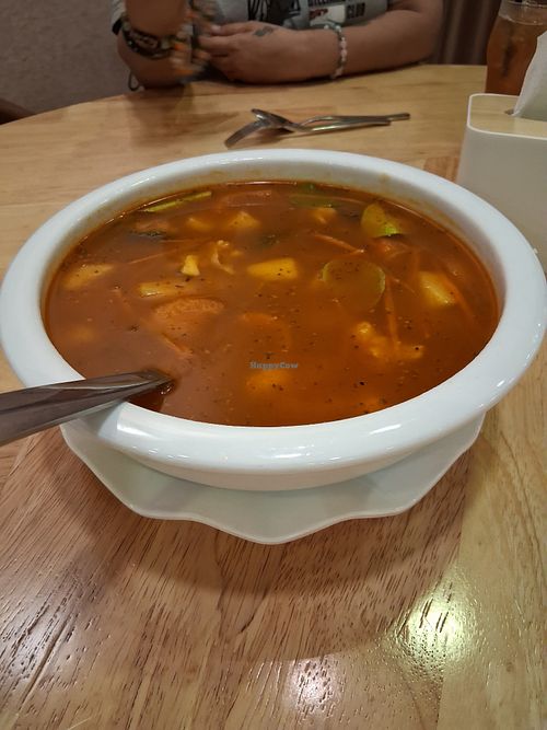 Tom yam soup  at Vege Coffee in Johor Bahru