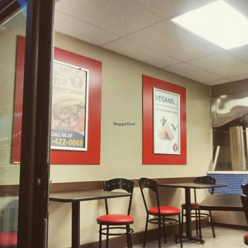 They haven't forgotten about vegans. :D at Shawarma Stop - Argyle  in Halifax