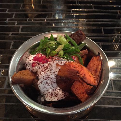 baked sweet potato & sumac at Redemption - Chepstow in West London