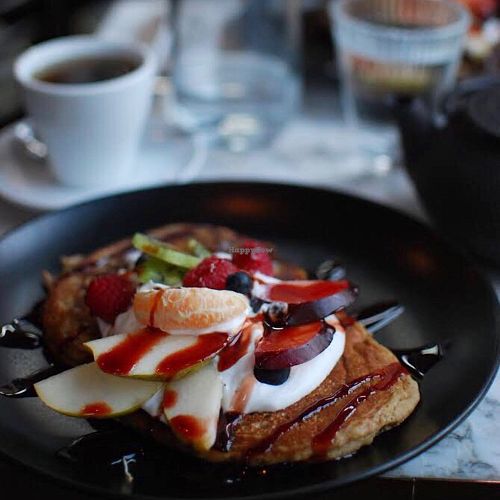 Buckwheat pancakes  at Redemption - Chepstow in West London