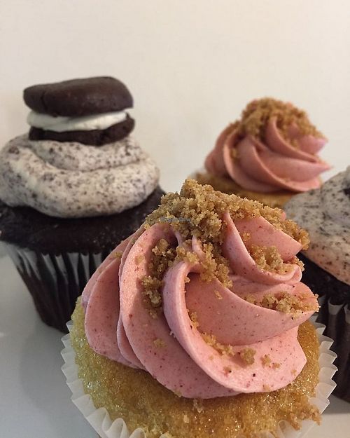 cookie & cream of strawberry cheesecake at Two Daughters Bakeshop in North Vancouver