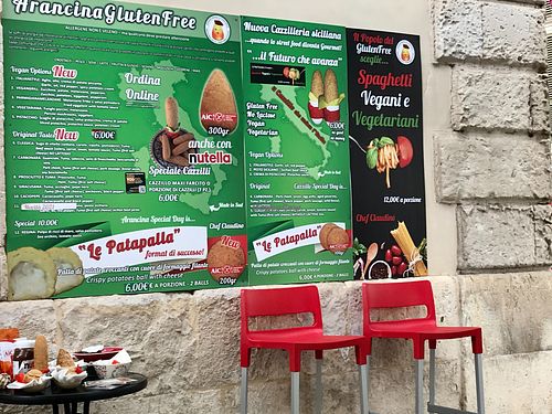 Vegan Sicilian street food!  at Arancinaglutenfree in Siracusa
