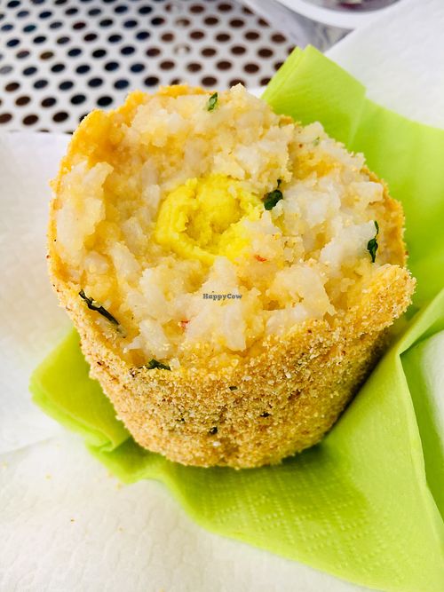 Inside Delicious Vegan “Italian Style” Arancini at Arancinaglutenfree in Siracusa