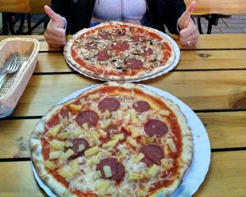Ordered pizza at Pizzeria Fernando in Kolobrzeg