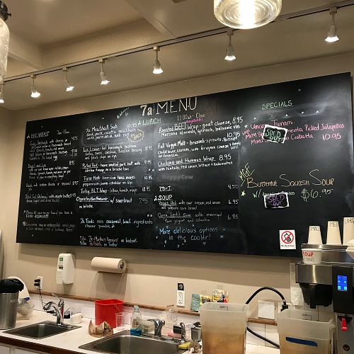 Deli menu at 7a Foods in Vineyard Haven