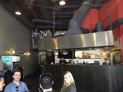 Inside restaurant at Biker Jim's in Highlands Ranch
