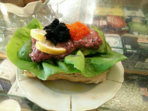Vegan sandwich! One of the best I've had.   at Kafe Helsa pa in Ystad