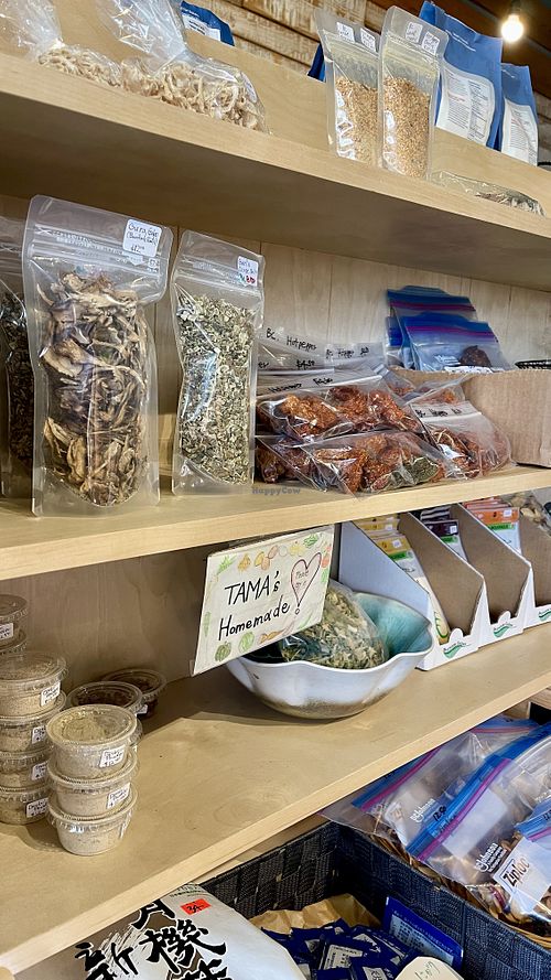 Mostly hand made items  at Tama Organic Life in Vancouver