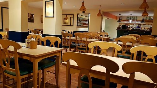 Inside  at Old School Vegetarian Restaurant in South West London