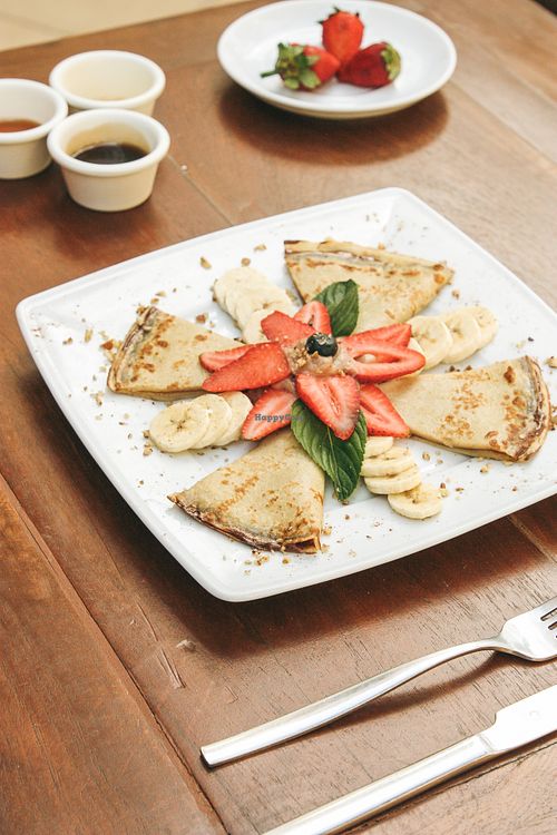 vegan crepes at Bio-Organicos in Playa Del Carmen