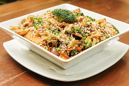 Vegan Padthai at Bio-Organicos in Playa Del Carmen