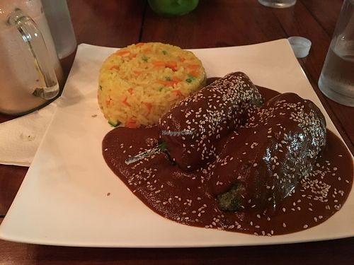 Molé - so good! at Bio-Organicos in Playa Del Carmen