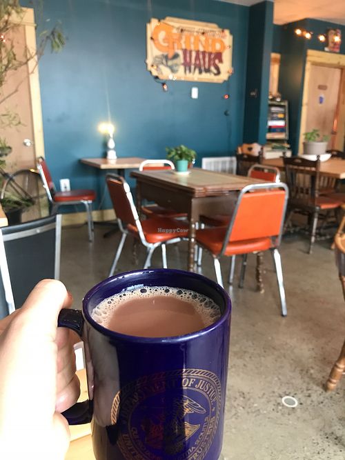 Best hot cocoa ever!!  at Grindhaus Cafe in Buffalo