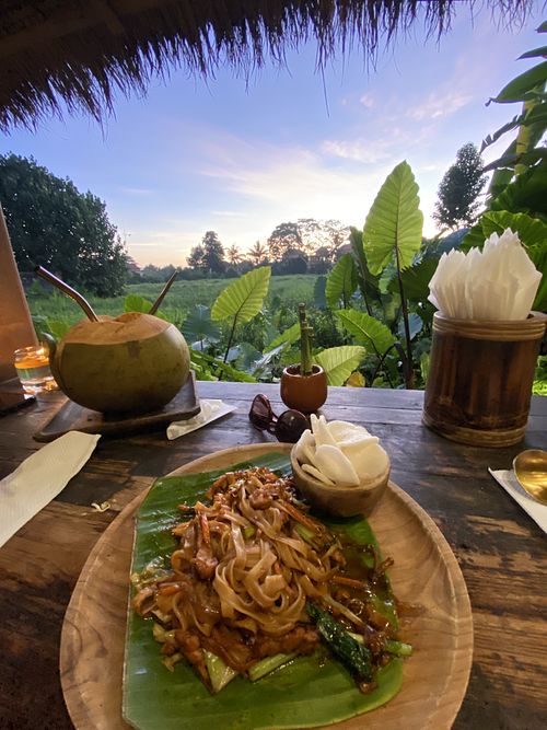 Vegan Mie Goreng, so good!  at Atman Kafe in Ubud