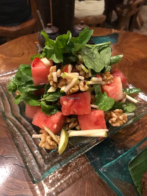 Vegan Watermelon Salad at Atman Kafe in Ubud