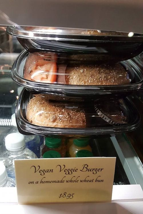 vegan veggie burger at Brewed Awakening in Regina