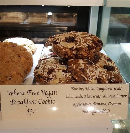 vegan breakfast cookie at Brewed Awakening in Regina