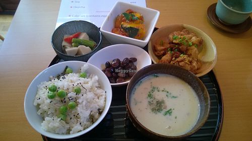 Lunch set for 850 JPY at Otera House in Kyoto