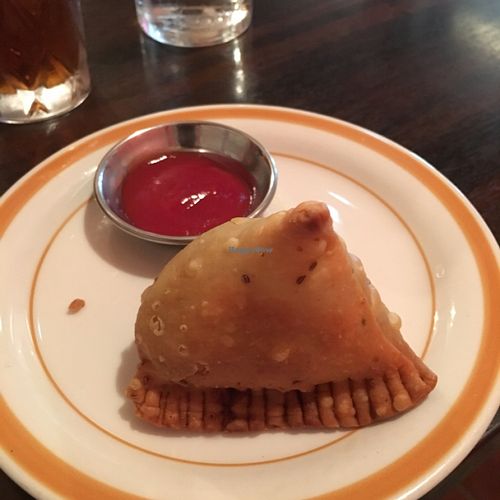 Veggie samosa at Otera House in Kyoto