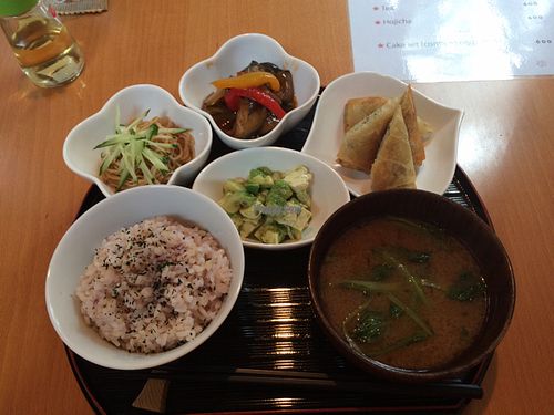 September 2016 Shojin lunch set.  at Otera House in Kyoto