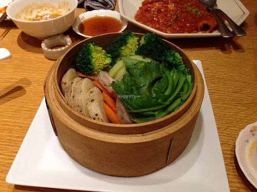 Steamed veg at Merrymomo in Osaka