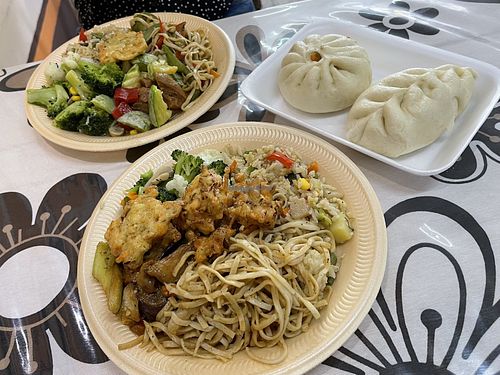 Lunch buffet with 10 options, priced by weight. (Buns extra.)  at La Chinita in Antiguo Cuscatlan