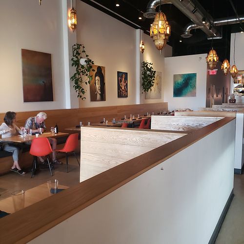 Beautiful dinning at Rawtopia Living Cuisine and Beyond in Millcreek