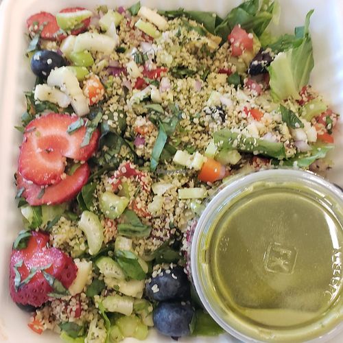 Salad togo at Rawtopia Living Cuisine and Beyond in Millcreek