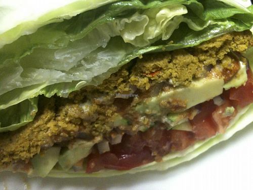 Nut Burger at Rawtopia Living Cuisine and Beyond in Millcreek