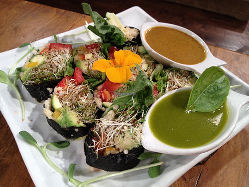 Seaweed Roll w/ curry and sweet basil sauce at Rawtopia Living Cuisine and Beyond in Millcreek