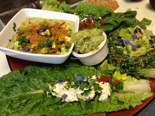 Three combo dish, fantastic !!! at Rawtopia Living Cuisine and Beyond in Millcreek