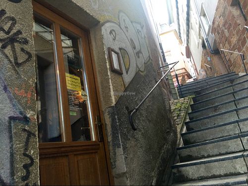 outside at Die Pause in Marburg