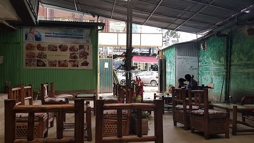 Inside at Loving Hut in Addis Ababa