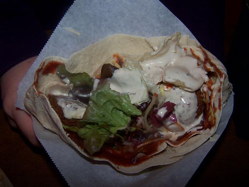 Aubergine Felafel at Vegi in Stuttgart