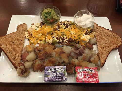 Fiesta tofu scramble with potatoes and green chiles at Lovin' Spoonfuls in Tucson