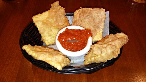 Fried Ravioli with marinara at Lovin' Spoonfuls in Tucson