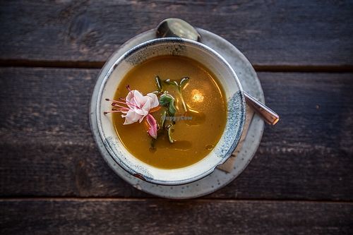 pumpkin soup at Urban Bistro in Bratislava