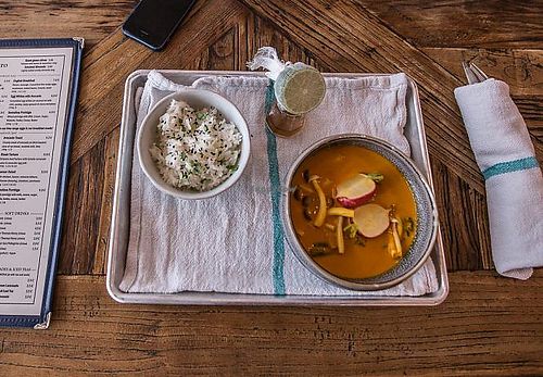 red curry at Urban Bistro in Bratislava