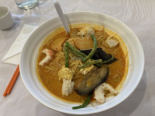 Laksa: $15  at Vegie Mum in Doncaster