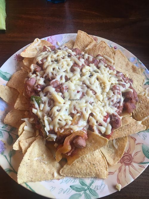 The chilli and nachos  at The Little Potting Shed Cafe in Oban