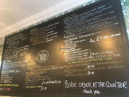 Menu August 2019 at The Little Potting Shed Cafe in Oban