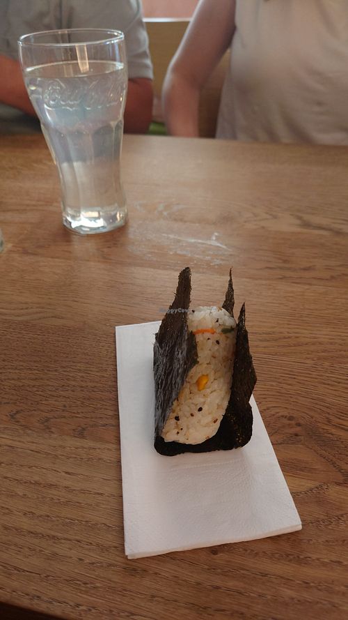 Vegan onigiri at Matcha Komachi in Vienna
