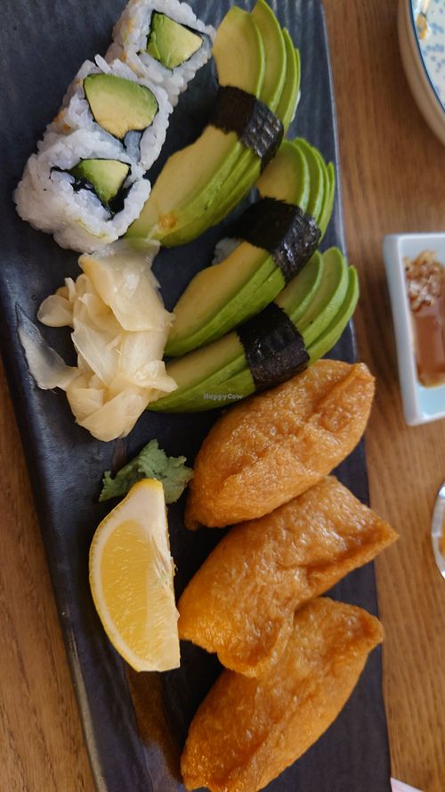Vegan sushi set at Matcha Komachi in Vienna