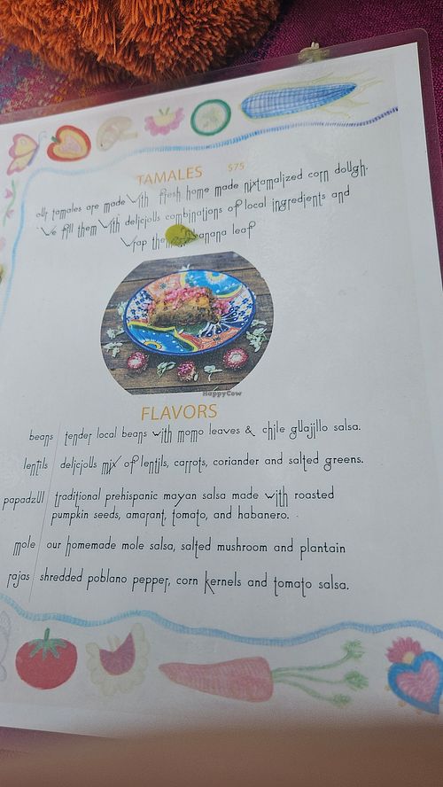 Menu at Suculenta in Tulum