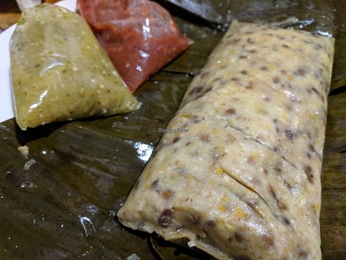 lentil tamale at Suculenta in Tulum