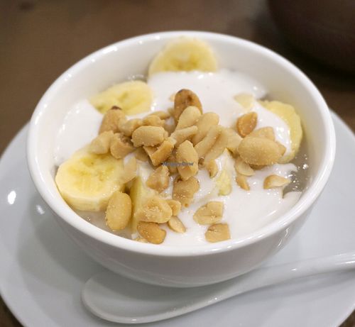 Banana and Tapioca Pearls at Le P'tit Pré Chez Lan in Paris