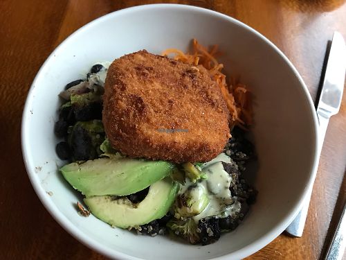 Macrobiotic bowl with tofu at Felice Urban Cafe in Cleveland
