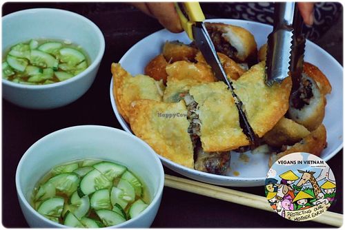 delicious Banh Goi  at Bao An Vegan (formerly Vegan Banhmi) in Hanoi