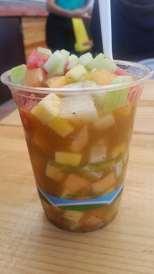 fruit cup at La Veggicheria in Tijuana