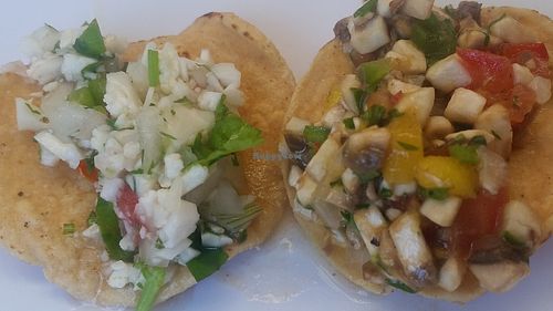 chips with coconut salsa at La Veggicheria in Tijuana